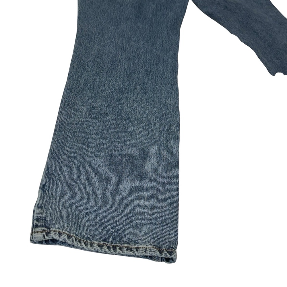Good American GNIC0999T Distressed 100% Cotton Straight Leg Jeans | Size 6 / 28 - Picture 15 of 17